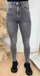 HIGH WAIST SKINNY JEANS 8841 GREY