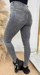 HIGH WAIST SKINNY JEANS 8841 GREY