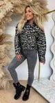 MANOU SHINE LEOPARD JACKET BEIGE