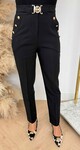 BUTTON BELT PANTALON 933 BLACK