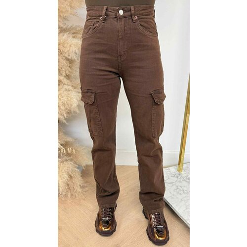 CARGO STRETCH JEANS 7836-47 CHOCO CARGO STRETCH JEANS 7836-47 CHOCO
