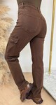 CARGO STRETCH JEANS 7836-47 CHOCO