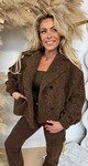 NINE TEDDY COAT CHOCO