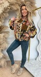 QUILTED PRINT JACKET BROWN/MULTI