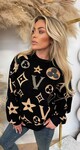 ALOU PRINT SWEAT 1017 BLACK