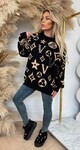 ALOU PRINT SWEAT 1017 BLACK