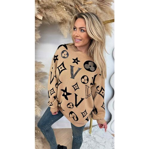 ALOU PRINT SWEAT 1017 CAMEL ALOU PRINT SWEAT 1017 CAMEL