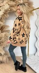 ALOU PRINT SWEAT 1017 CAMEL