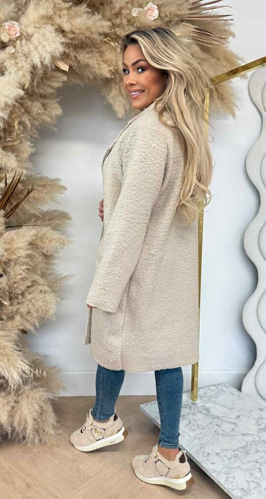 ROMEE TEDDY COAT BEIGE