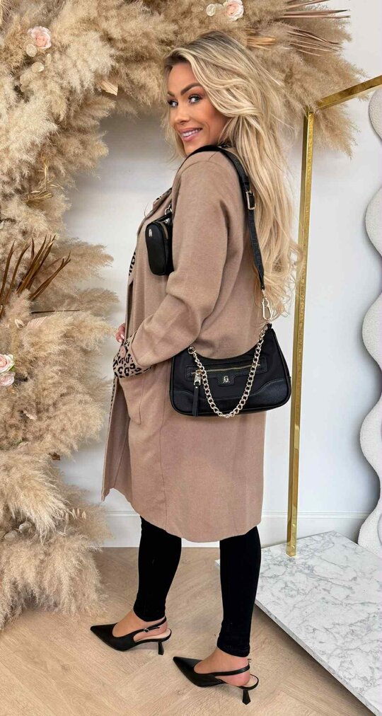 LEOPARD BIES VEST B1519 CAMEL
