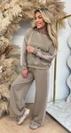 HOODIE LOGO SETJE TAUPE