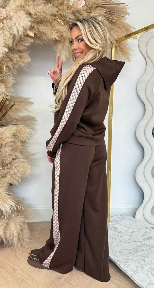 HOODIE LOGO SETJE CHOCO