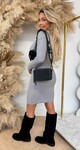 KAYLLA TURTLE NECK DRESS 10029 GREY