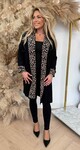 LEOPARD BIES VEST B1519 BLACK/CAMEL