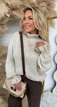 RUFFLE BASIC SWEAT BEIGE *L*