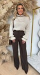 RUFFLE BASIC SWEAT BEIGE *L*