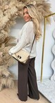 RUFFLE BASIC SWEAT BEIGE *L*
