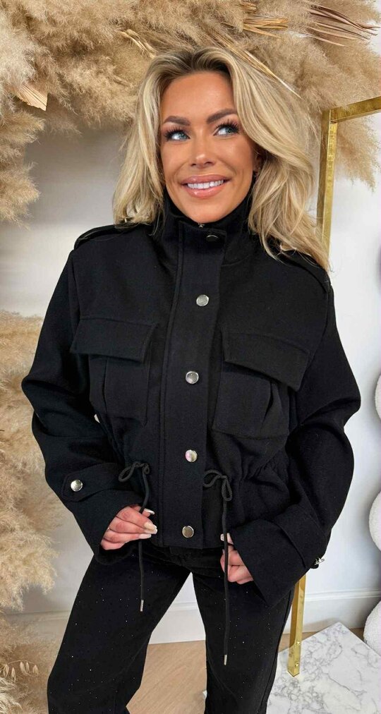TOUWTJE FLEECE JACKET BLACK