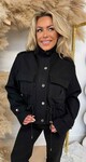 TOUWTJE FLEECE JACKET BLACK