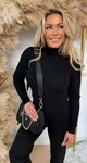TURTLE RIB BASIC TOP BLACK