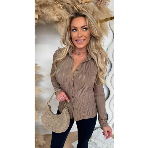 BY SWAN PRINT BLOUSE 8501 CAMEL BY SWAN PRINT BLOUSE 8501 CAMEL
