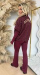 CALIFORNIA BOUCLE VESTJE BORDEAUX