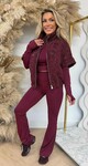 CALIFORNIA BOUCLE VESTJE BORDEAUX