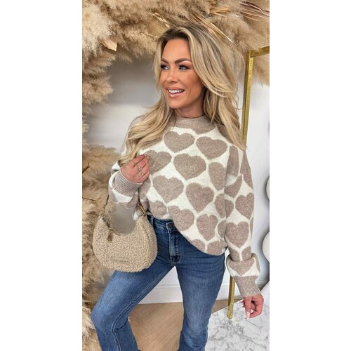 HEARTS SWEAT 726 TAUPE HEARTS SWEAT 726 TAUPE