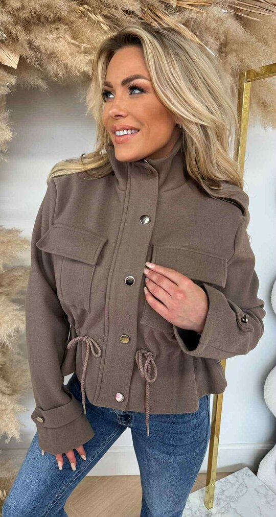 TOUWTJE FLEECE JACKET TAUPE