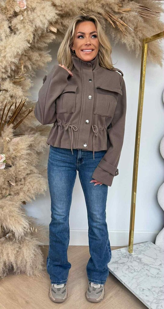 TOUWTJE FLEECE JACKET TAUPE