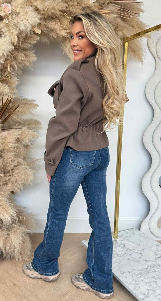 TOUWTJE FLEECE JACKET TAUPE