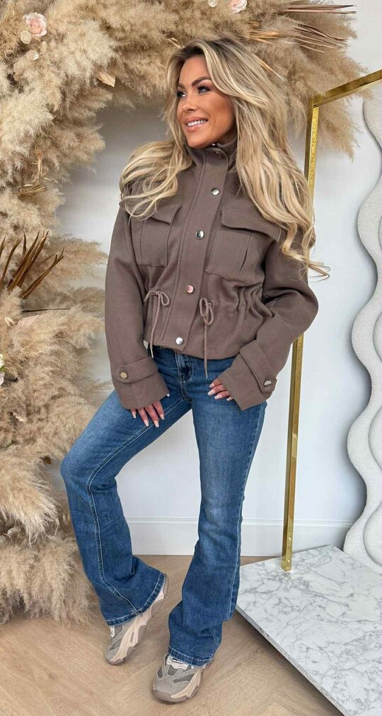 TOUWTJE FLEECE JACKET TAUPE