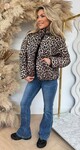 LEO PUFFER REVERSIBLE JACKET JS-955 BLACK/LEO
