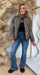 LEO PUFFER REVERSIBLE JACKET JS-955 BLACK/LEO