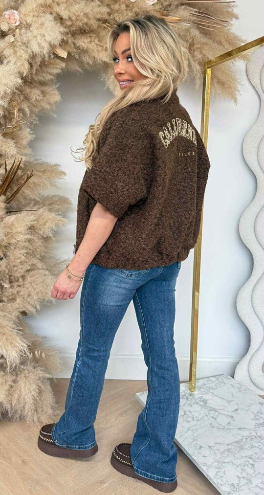 CALIFORNIA BOUCLE VESTJE CHOCO