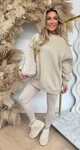 MYBEL FLEECE SET BEIGE