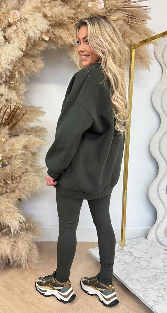 MYBEL FLEECE SET ARMYGREEN