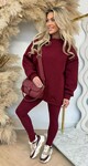 MYBEL FLEECE SET BORDEAUX