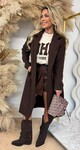 KARDASHIAN COAT CHOCO