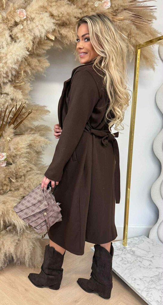 KARDASHIAN COAT CHOCO