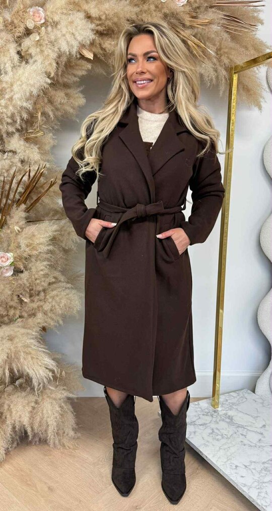 KARDASHIAN COAT CHOCO