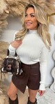 TURTLE RIB BASIC TOP OFFWHITE