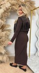 COWGIRL GILET + DRESS CHOCO