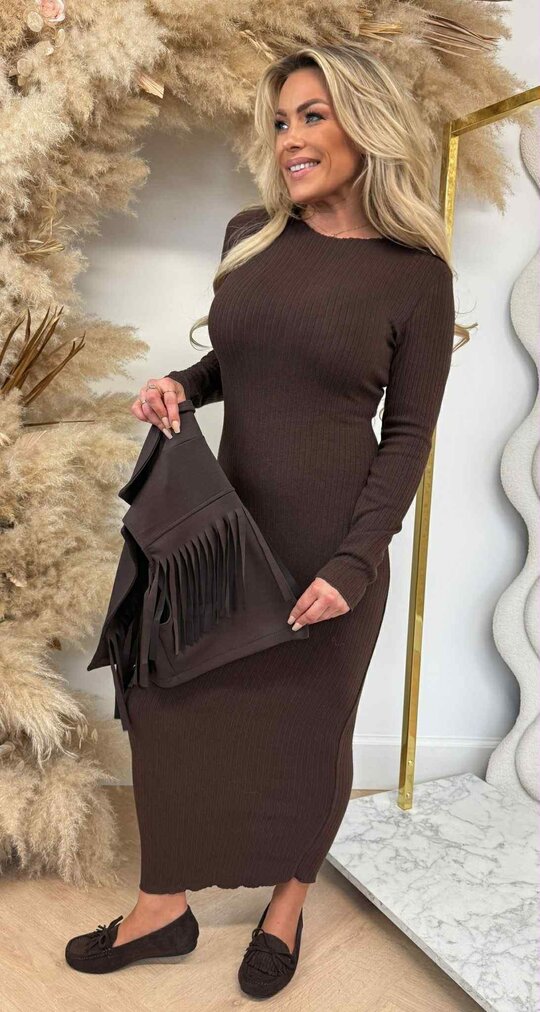 COWGIRL GILET + DRESS CHOCO