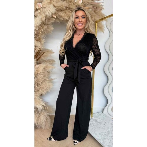 LACY JUMPSUIT 9771 BLACK LACY JUMPSUIT 9771 BLACK