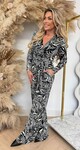 ZEBRA TRAVEL JUMPSUIT 8799 WHITE/BLACK
