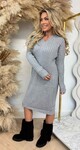 BESTSELLER RIB DRESS 5502 GREY