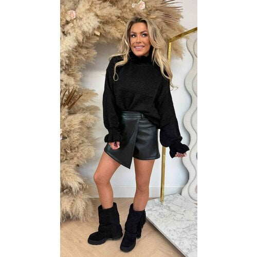 RUFFLE BASIC SWEAT BLACK RUFFLE BASIC SWEAT BLACK