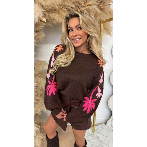 PALM SLEEVE SWEAT 7910 CHOCO PALM SLEEVE SWEAT 7910 CHOCO