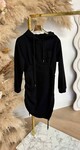 HOODIE DRESS BLACK